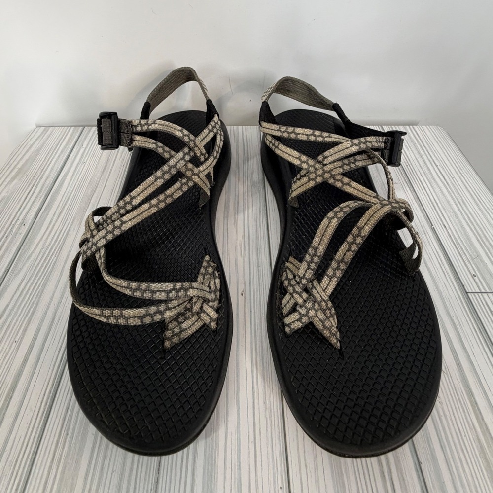 Chaco Z/Cloud X2 Toe Loop Sandals Black Tan Women's Size 9